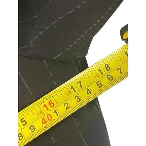 Zara Womens Blazer Suit Jacket XS Brown Pinstriped polyester 3811/045 NWOT - Picture 8 of 10